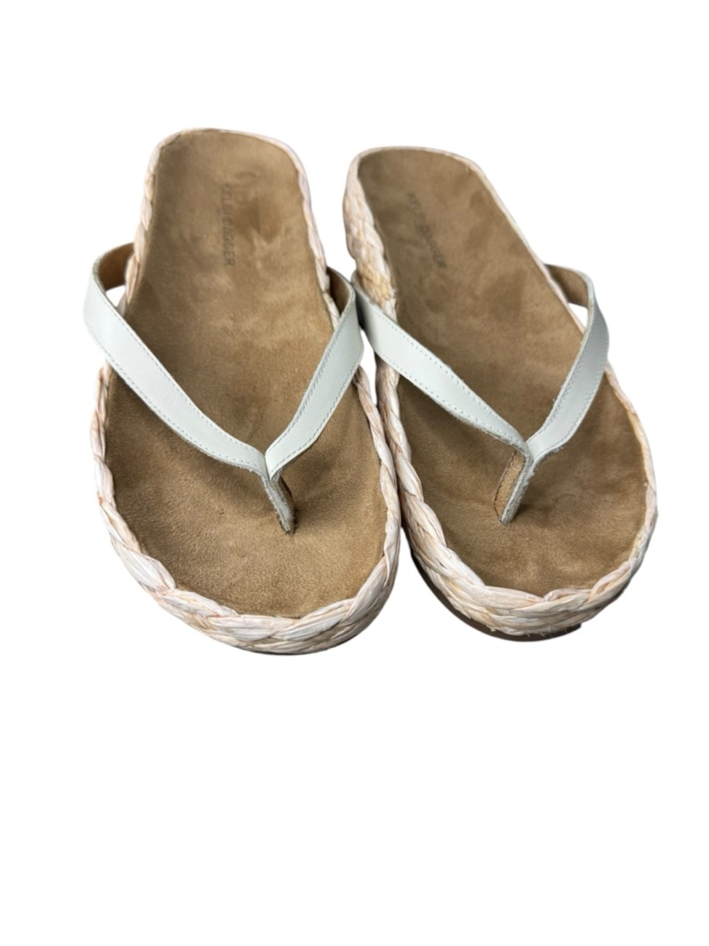 Kelsi Dagger Brooklyn Softy Braided Raffia Thong Sandals Anthropologie 8.5